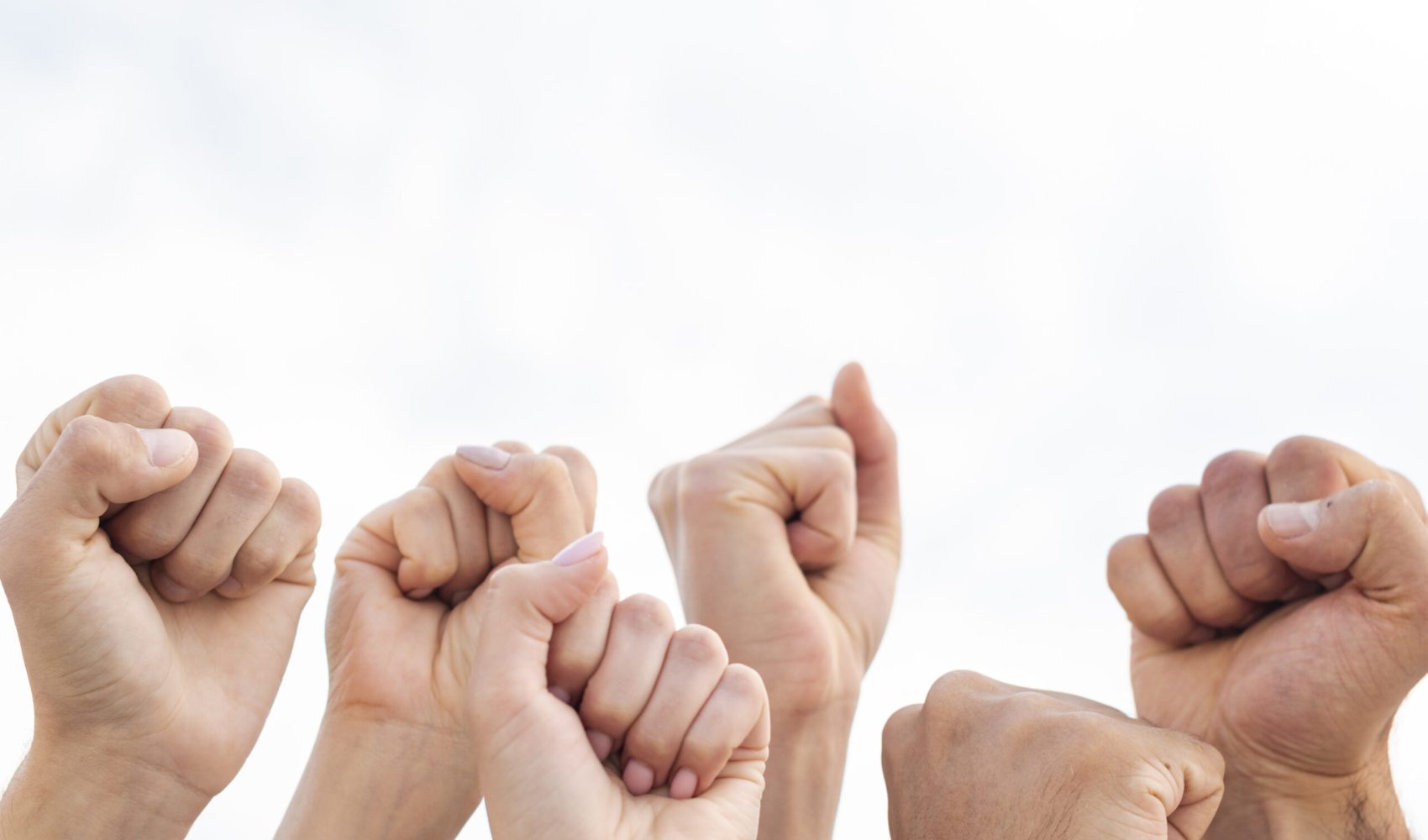 group-activists-holding-fists-up